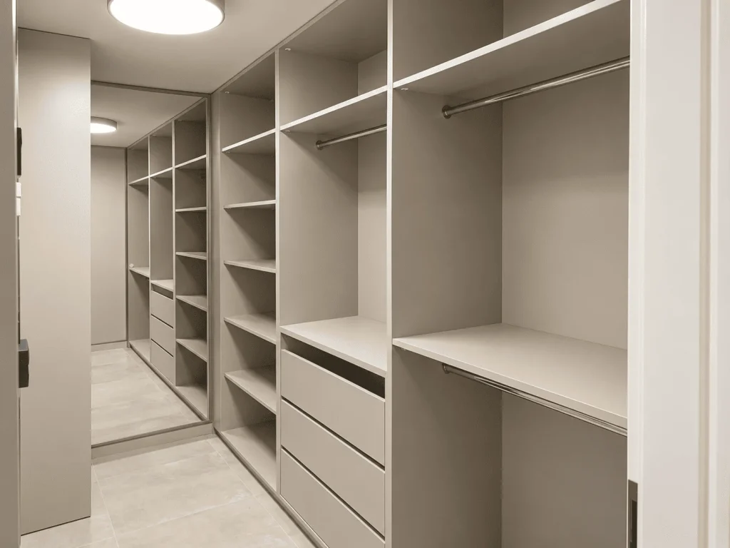Minimalistická šatna